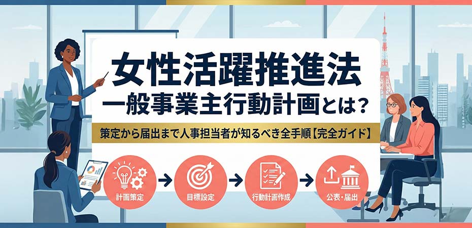 女性活躍推進法の一般事業主行動計画とは？策定から届出まで人事担当者が知るべき全手順【完全ガイド】