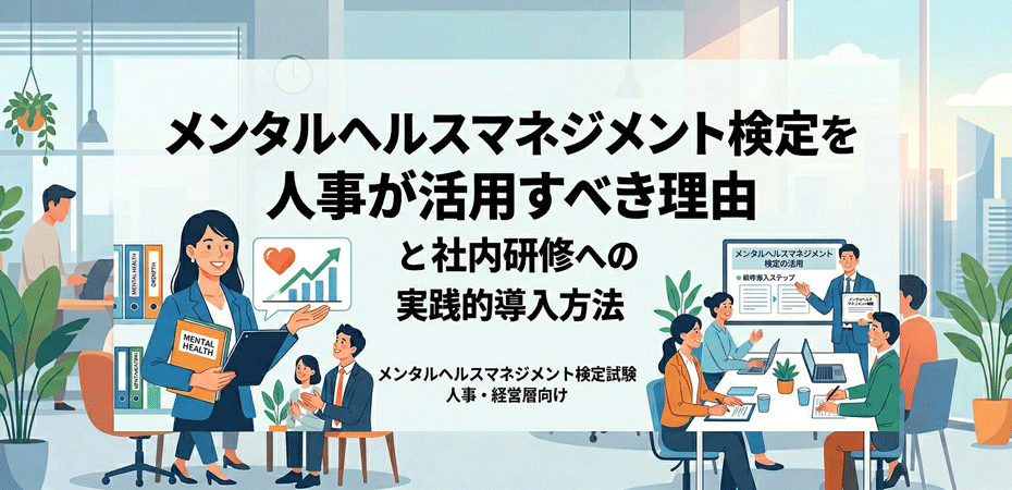 メンタルヘルスマネジメント検定を人事が活用すべき理由と社内研修への実践的導入方法