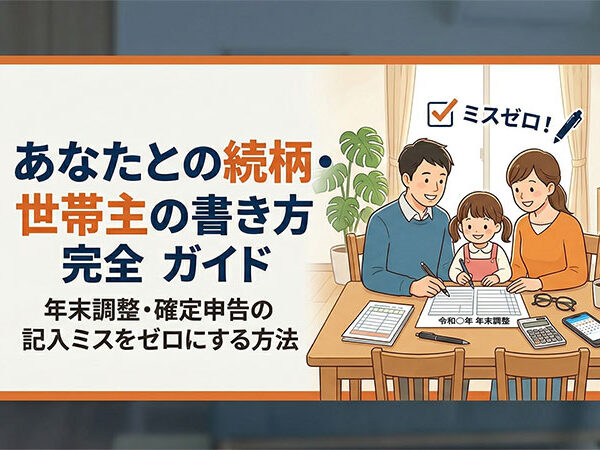 あなたとの続柄・世帯主の書き方完全ガイド｜年末調整・確定申告の記入ミスをゼロにする方法