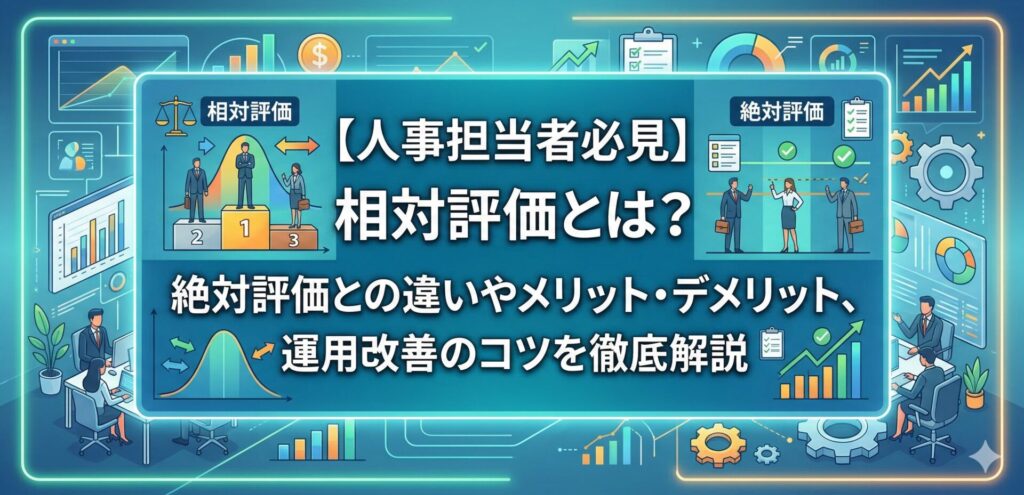 【人事担当者必見】相対評価とは？絶対評価との違いやメリット・デメリット、運用改善のコツを徹底解説