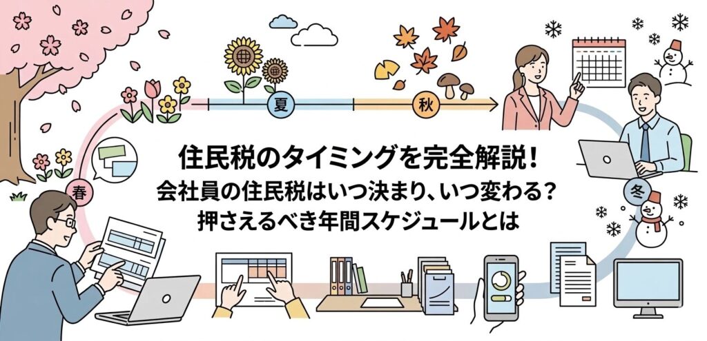 住民税のタイミングを完全解説！会社員の住民税はいつ決まり、いつ変わる？押さえるべき年間スケジュールとは