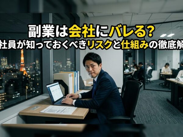 副業は会社にバレる？会社員が知っておくべきリスクと仕組みの徹底解説