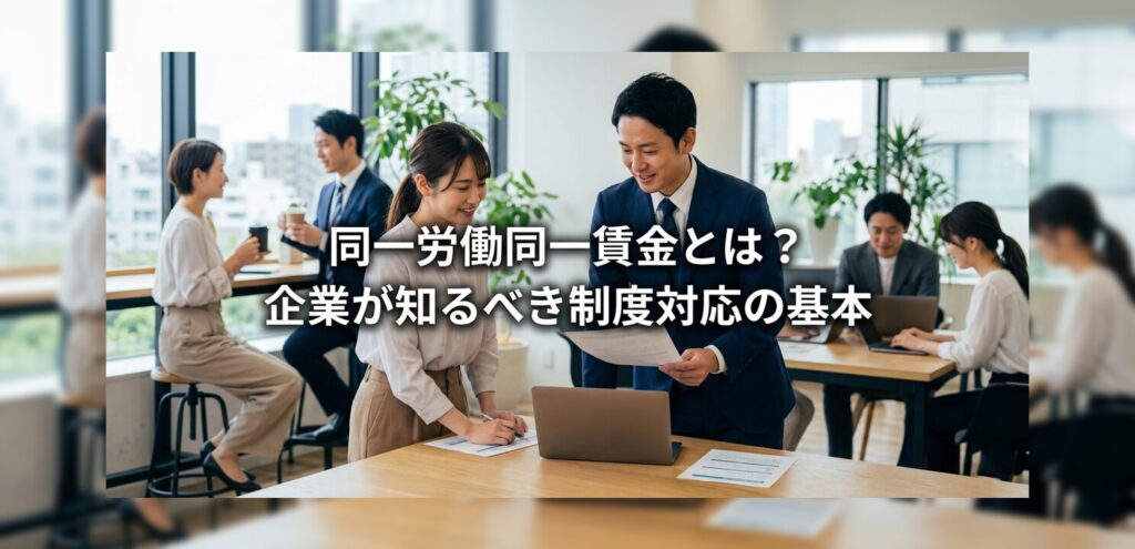 同一労働同一賃金とは？企業が知るべき制度対応の基本