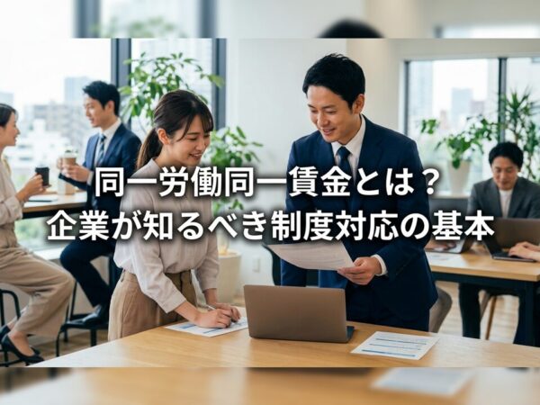 同一労働同一賃金とは？企業が知るべき制度対応の基本