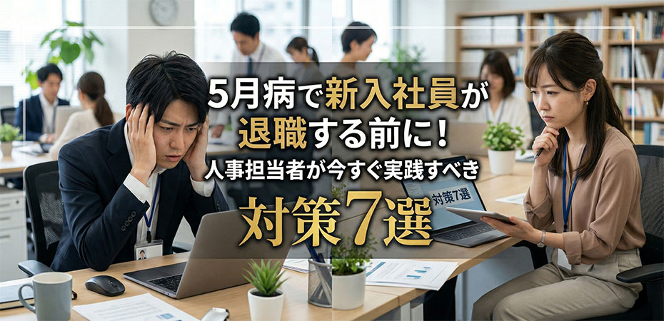 5月病で新入社員が退職する前に！人事担当者が今すぐ実践すべき対策7選