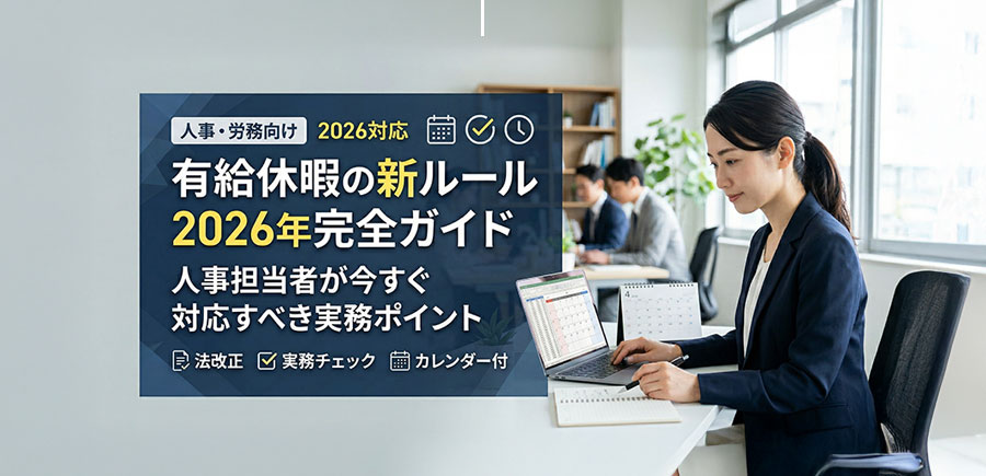 有給休暇の新ルール2026年完全ガイド｜人事担当者が今すぐ対応すべき実務ポイント