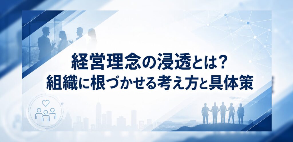 経営理念の浸透とは？組織に根づかせる考え方と具体策