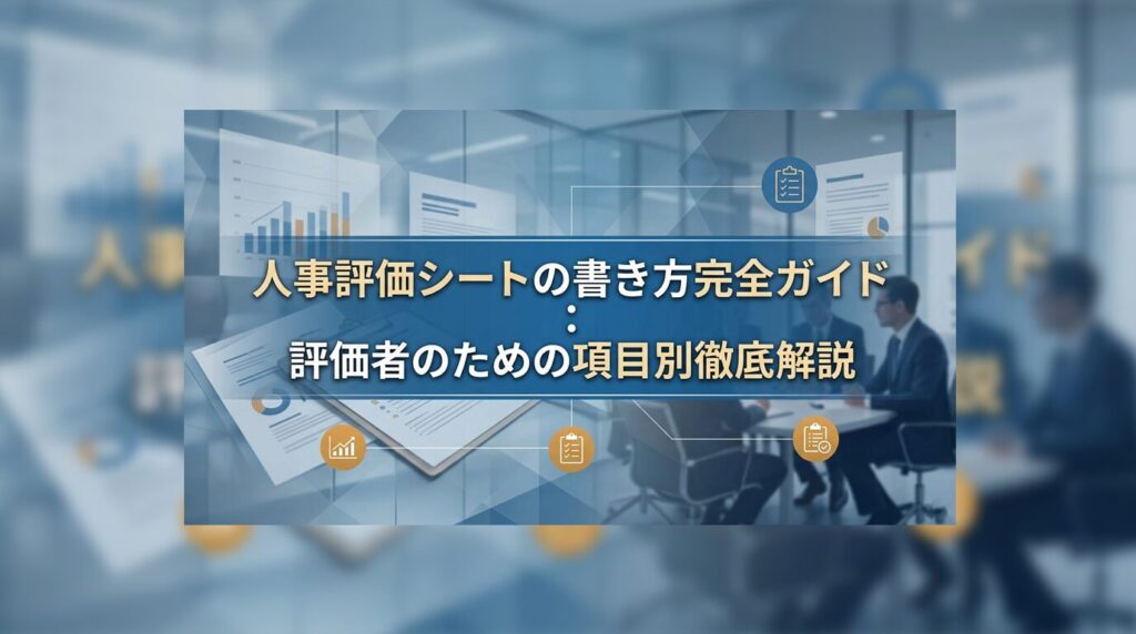人事評価シートの書き方完全ガイド：評価者のための項目別徹底解説