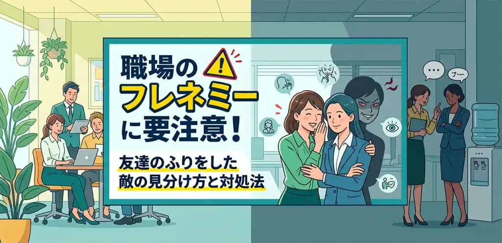 職場のフレネミーに要注意！友達のふりをした敵の見分け方と対処法