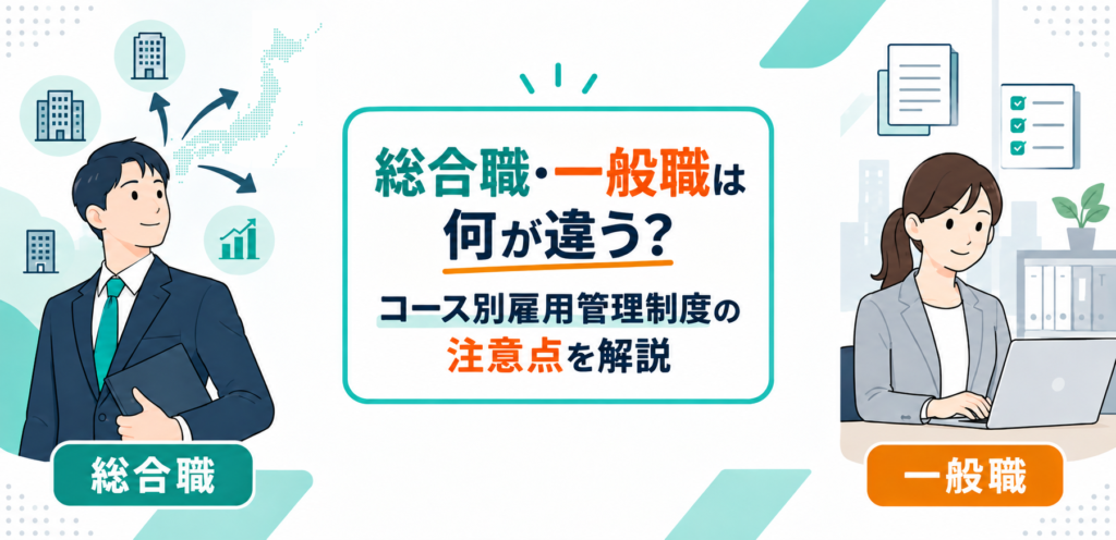 総合職と一般職は何が違う？転勤要件・コース転換を説明