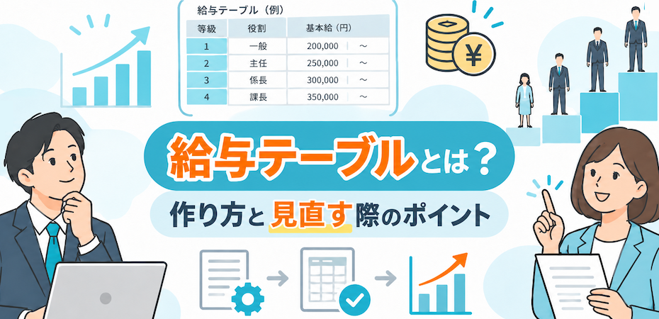 給与テーブルとは？作り方と見直す際のポイント